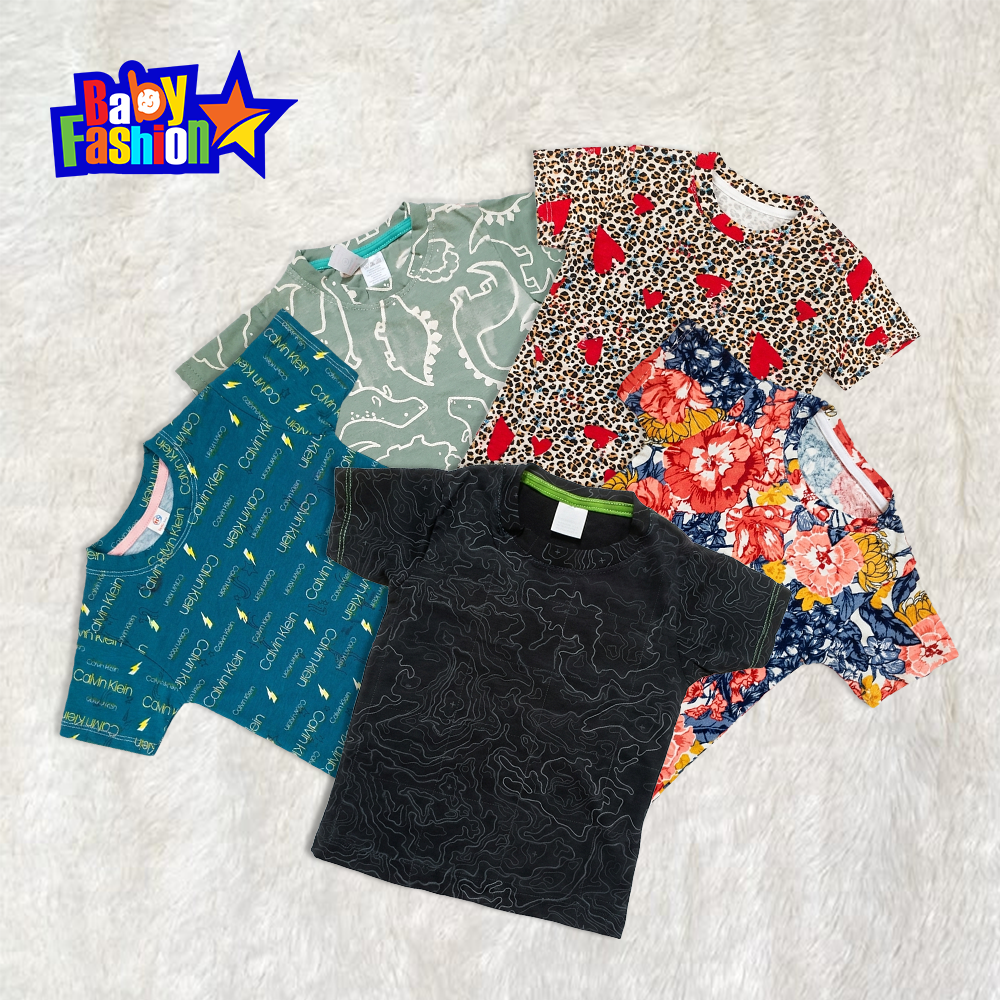 Baby Boys Cotton Half Sleeve T-Shirt - 3 (5 Pcs)